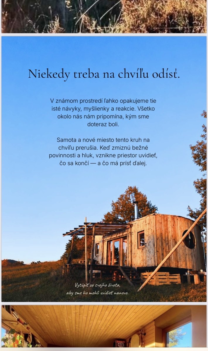 Niekedy treba na chvíľu odísť