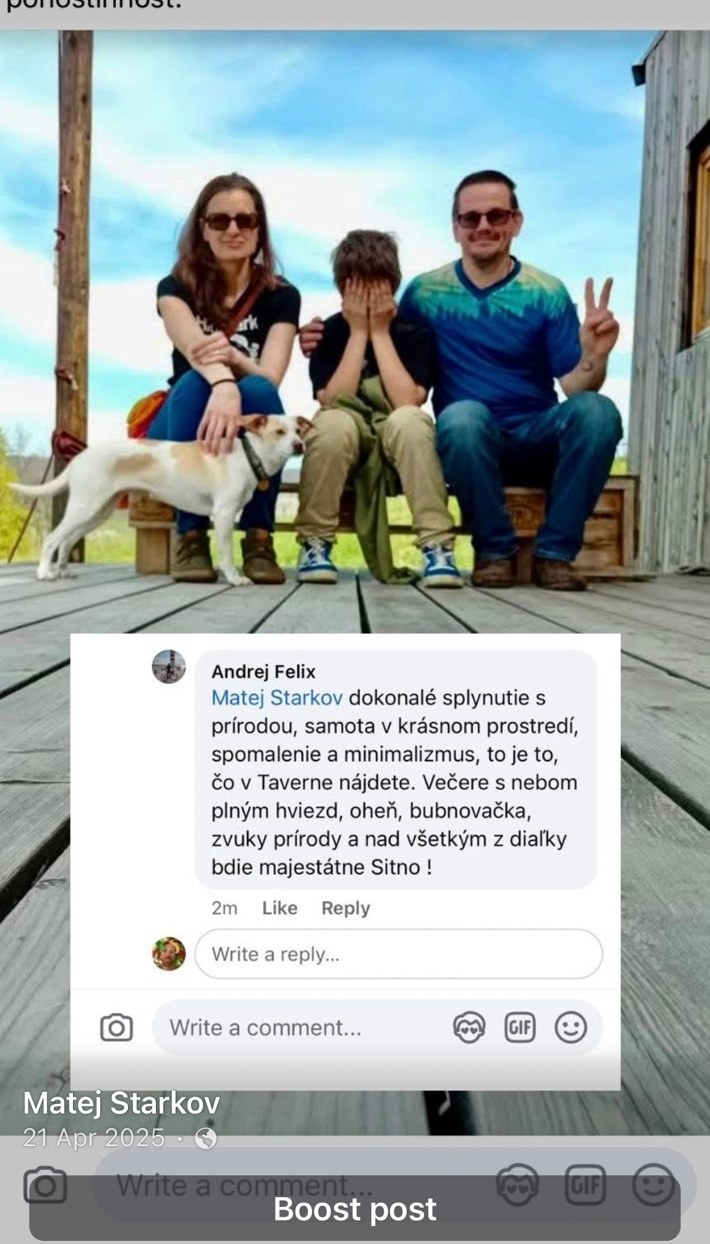 Spätná väzba Andreja na pobyt v domčeku Unplugged